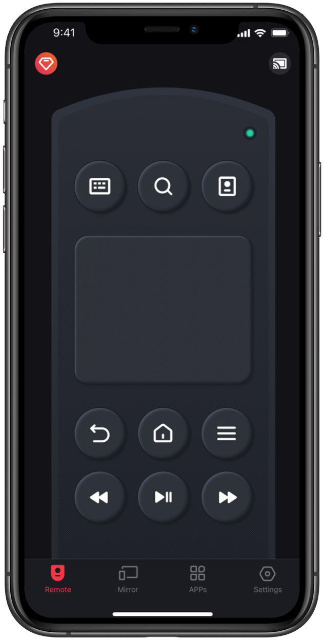 Fire TV Remote App Touchpad
