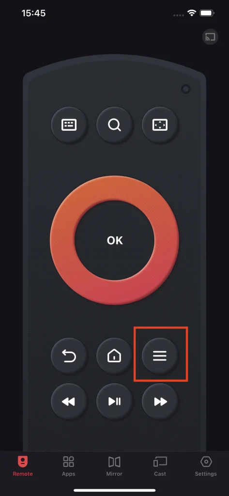 Remote Menu