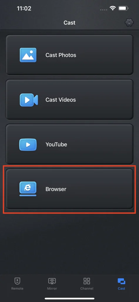 Cast Browser