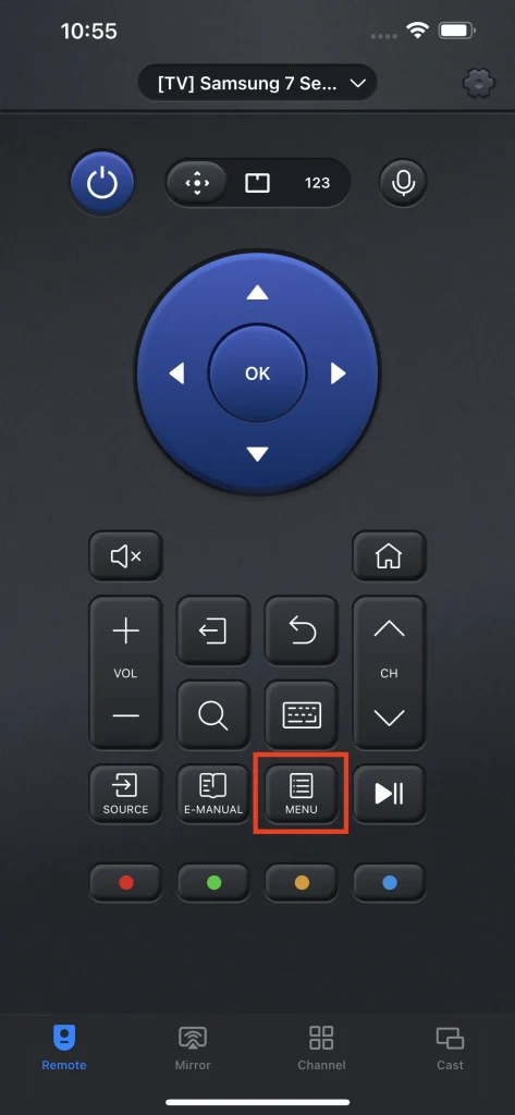 Remote Menu