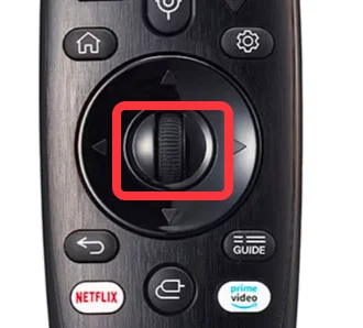 the Wheel button of the Magic Remote