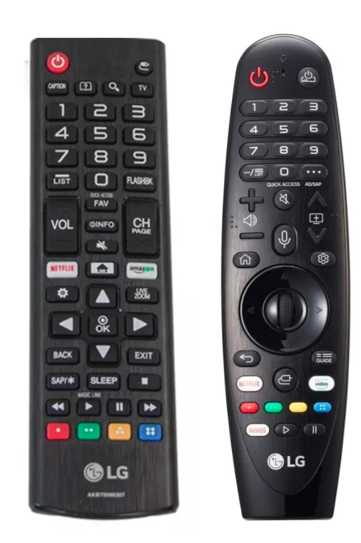 LG standard remote vs. LG Magic remote