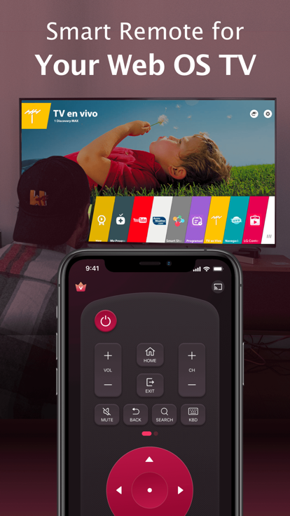 the LG TV Remote app by BoostVision