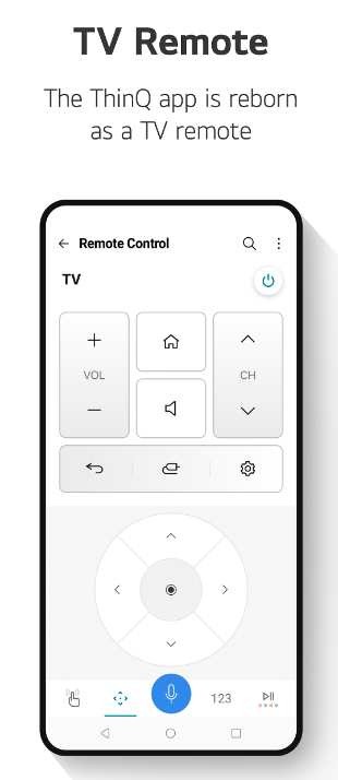 the LG ThinQ app by LG Electronics