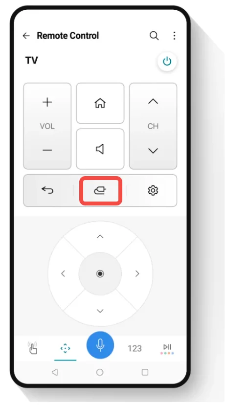 click the Input button on the interface