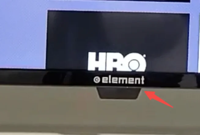 the power button on Element Roku TV