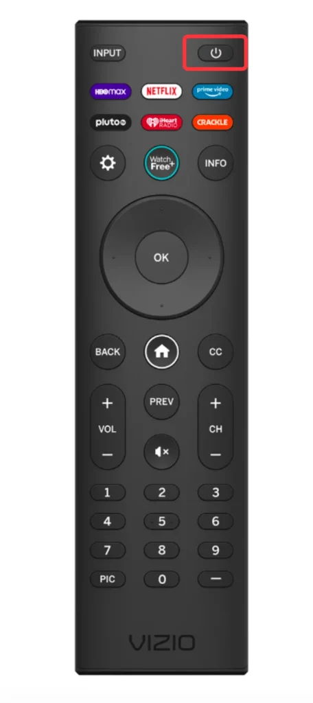 Vizio Remote Power Button Location