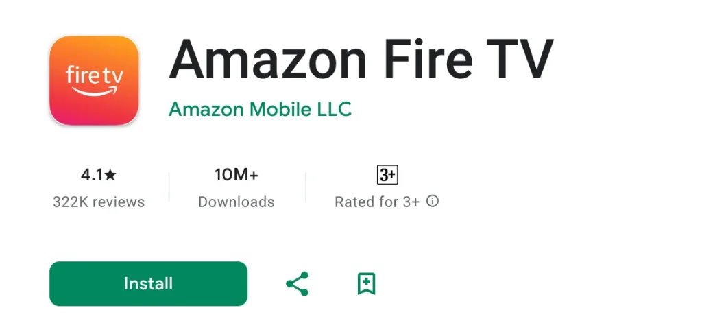 download the Amazon Fire TV App from Google Play