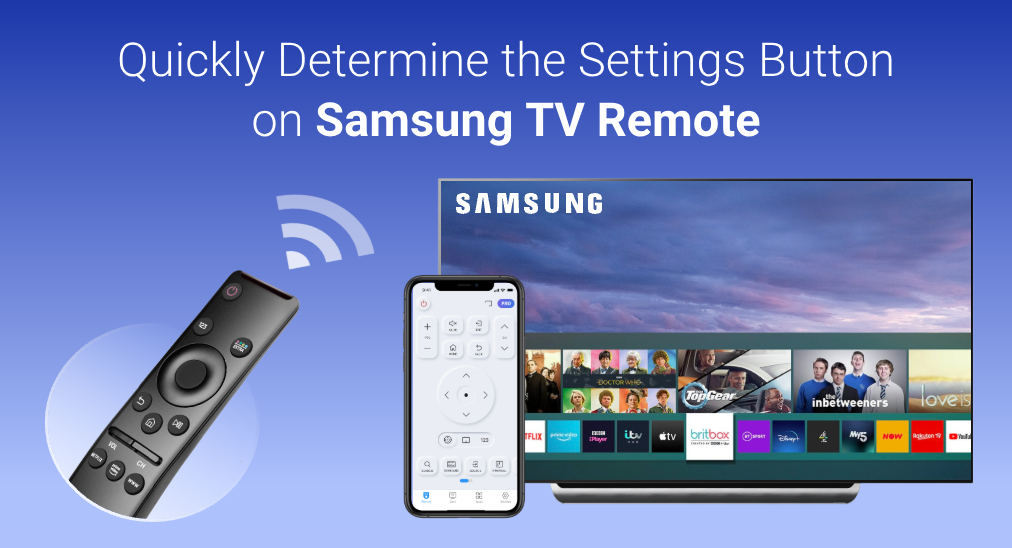 Quickly Determine the Settings Button on Samsung TV Remote