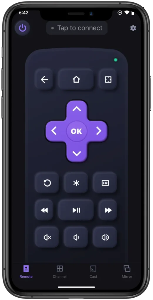 the Roku TV Remote app developed by BoostVision