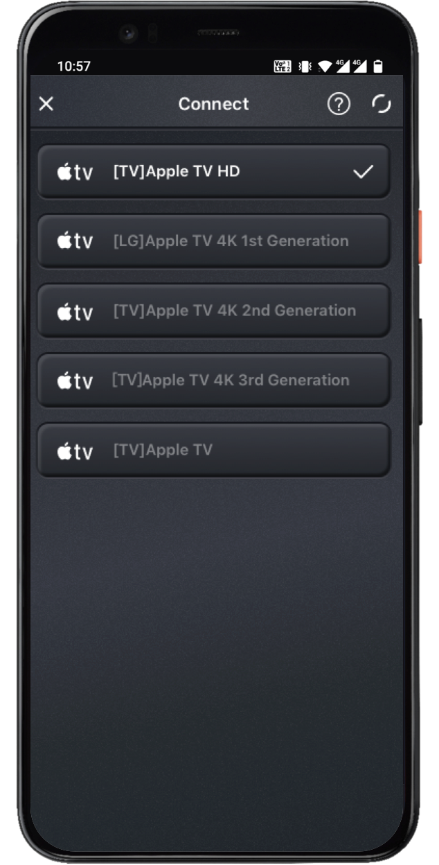 Apple TV Remote Interface