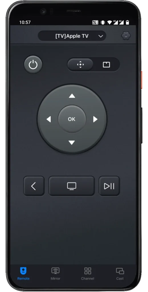 the Apple TV Remote app from BoostVision
