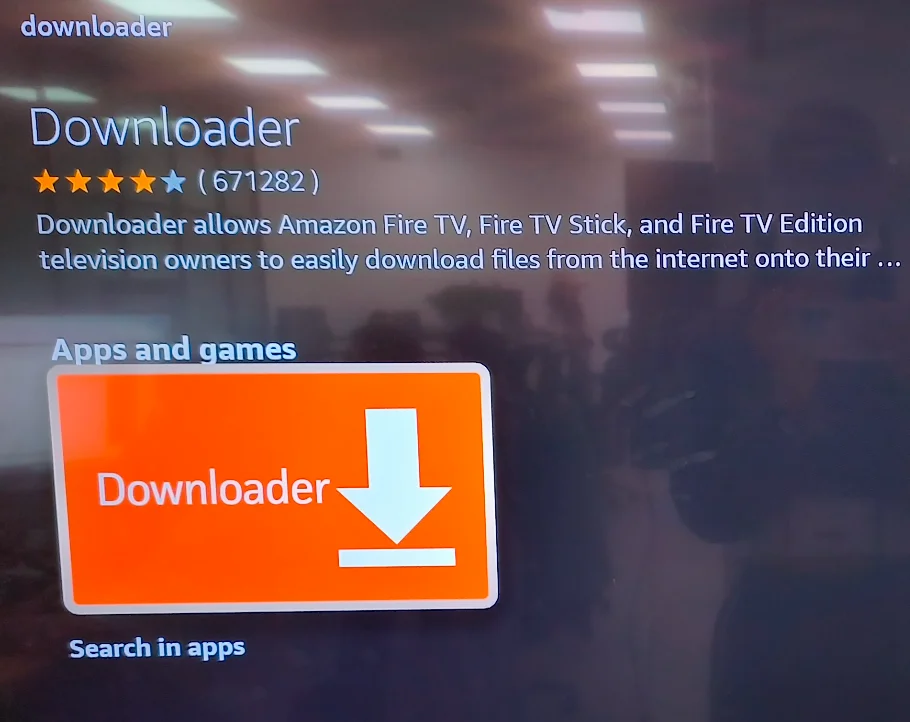 get Downloader on Fire TV