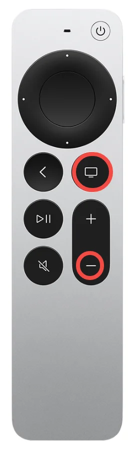 press TV/Control Center and Volume Down buttons on 2nd Siri Remote