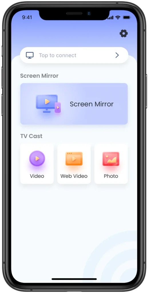 the Screen Mirroring app from BoostVision