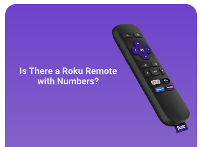 Roku remote with numbers