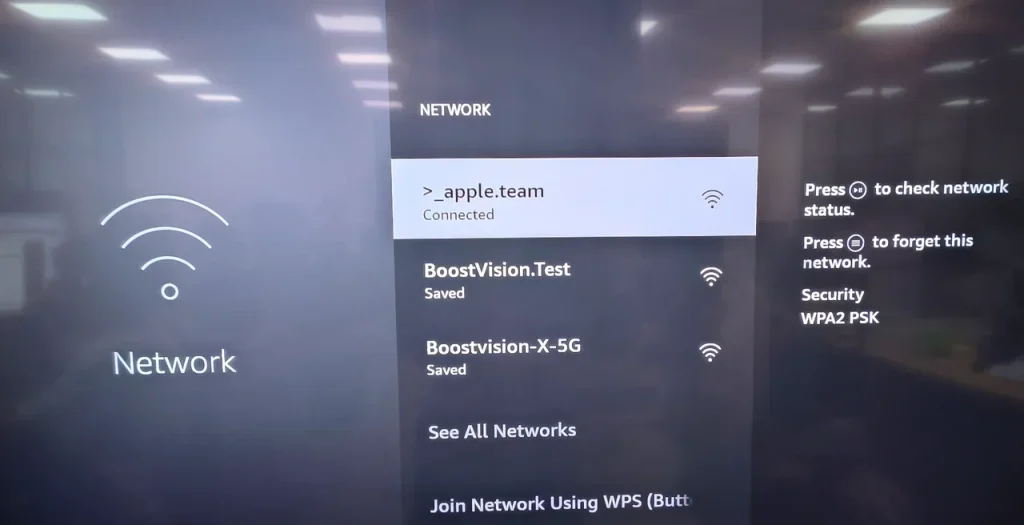 connect Firestick to a Wi-Fi network
