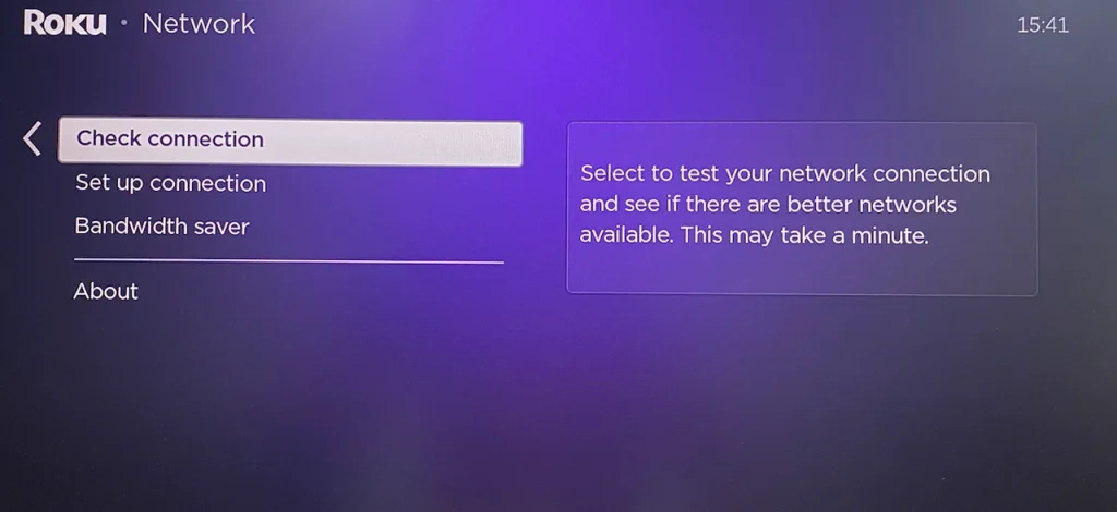 choose Check connection