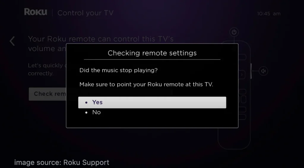 test if the music stops playing
