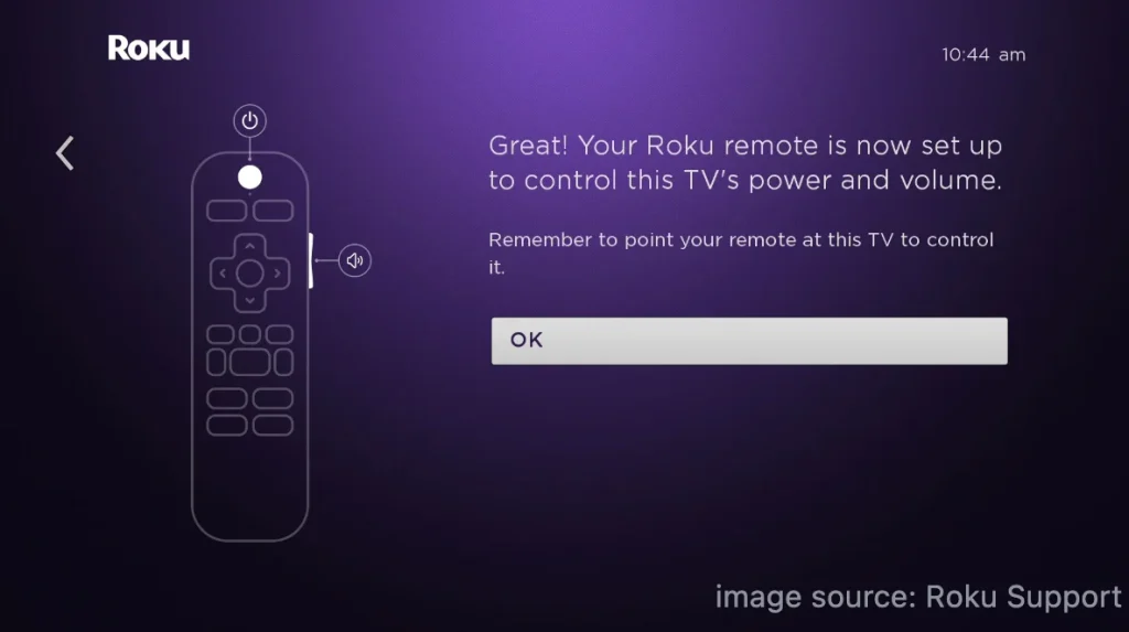 program Roku remote to TV successfully