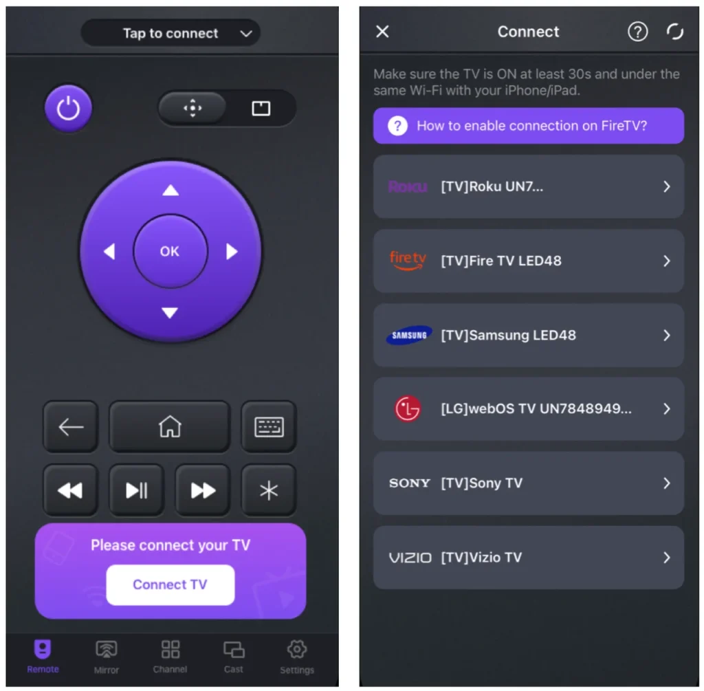 universal TV remote app