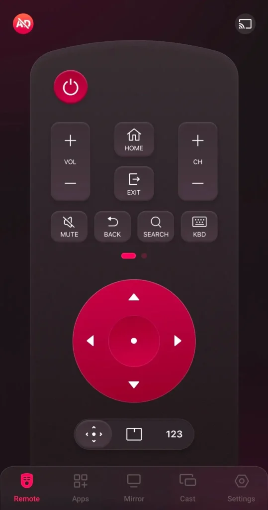 LG TV remote app