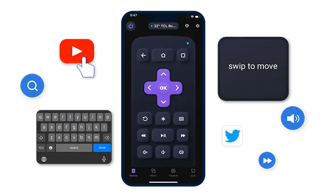 Advanced Roku Remote App