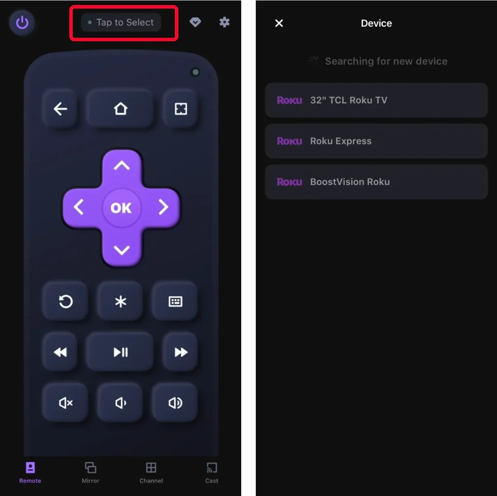 Best Roku remote app from BoostVision