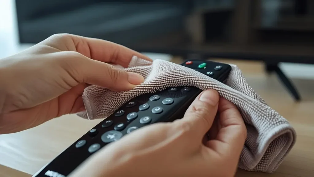 Clean the remote