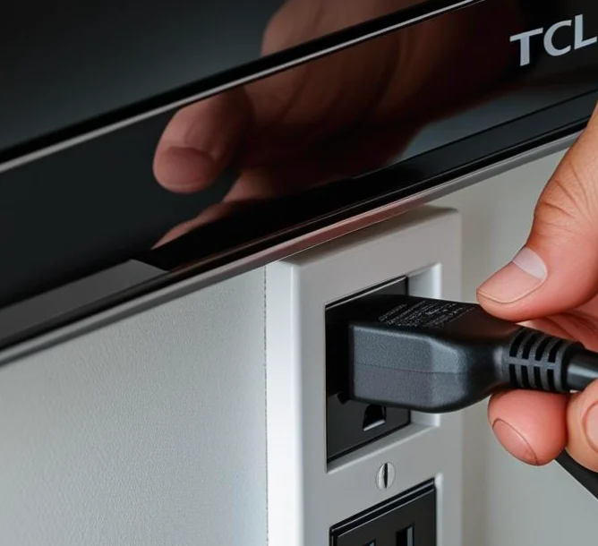 unplug the TCL TV from the power outlet