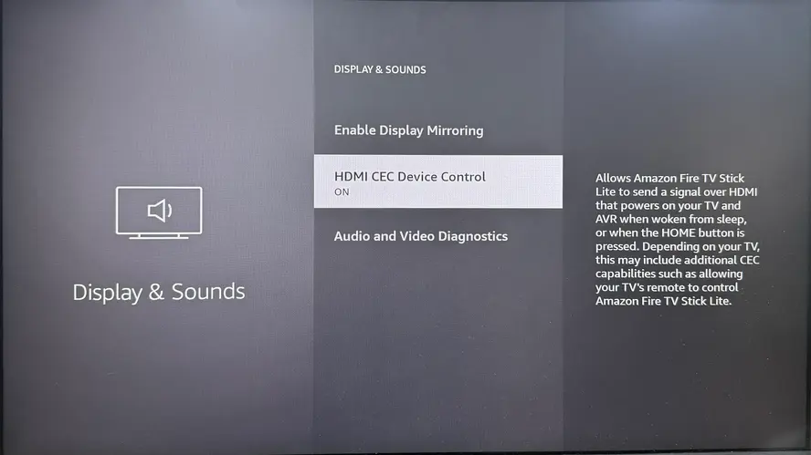 Anynet+ (HDMI-CEC) on FireStick
