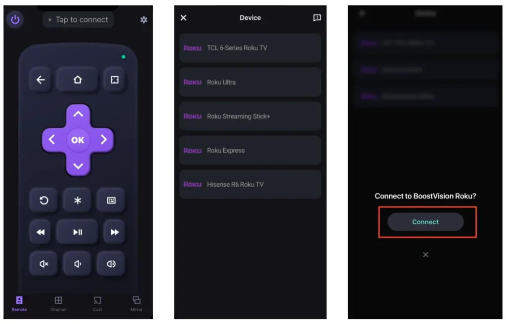 set up a Roku remote app