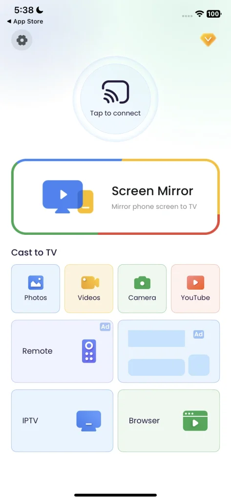 screen mirroring app for Roku
